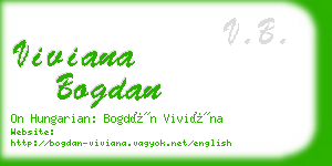 viviana bogdan business card